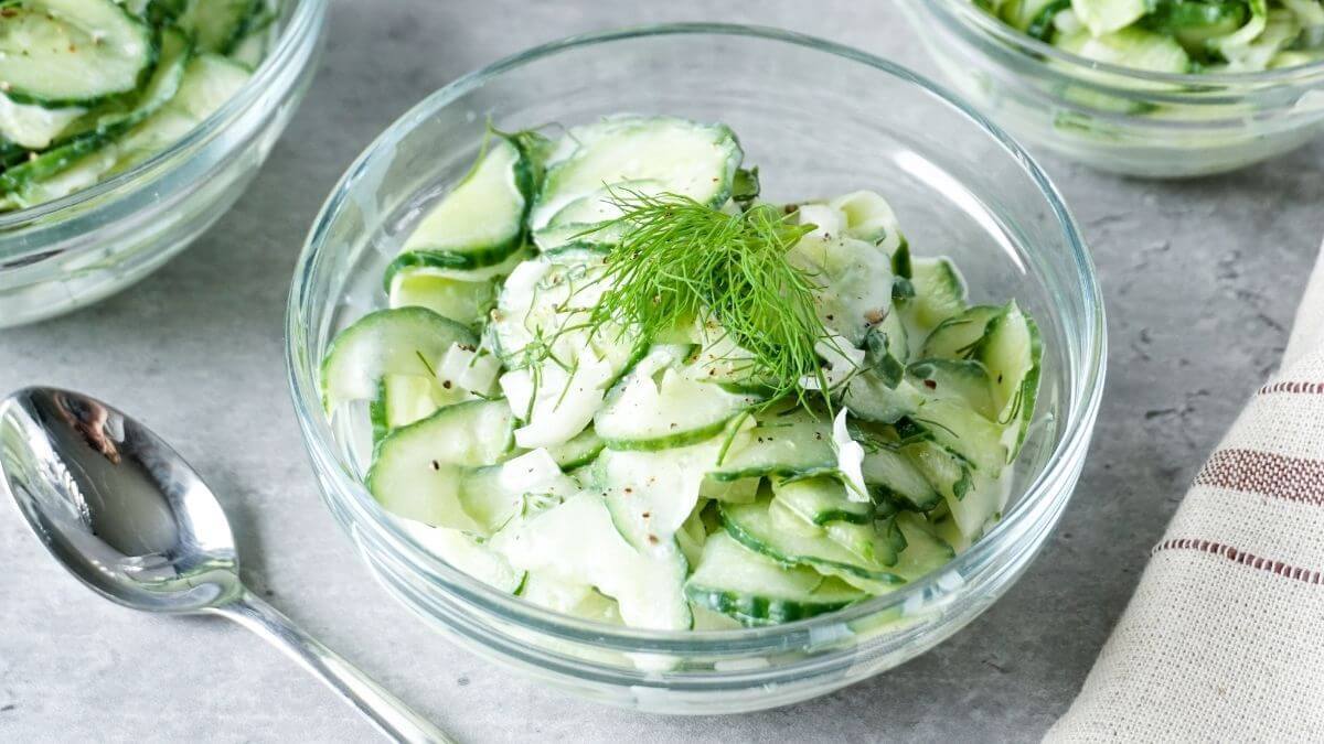 German Cucumber Salad - Gurkensalat